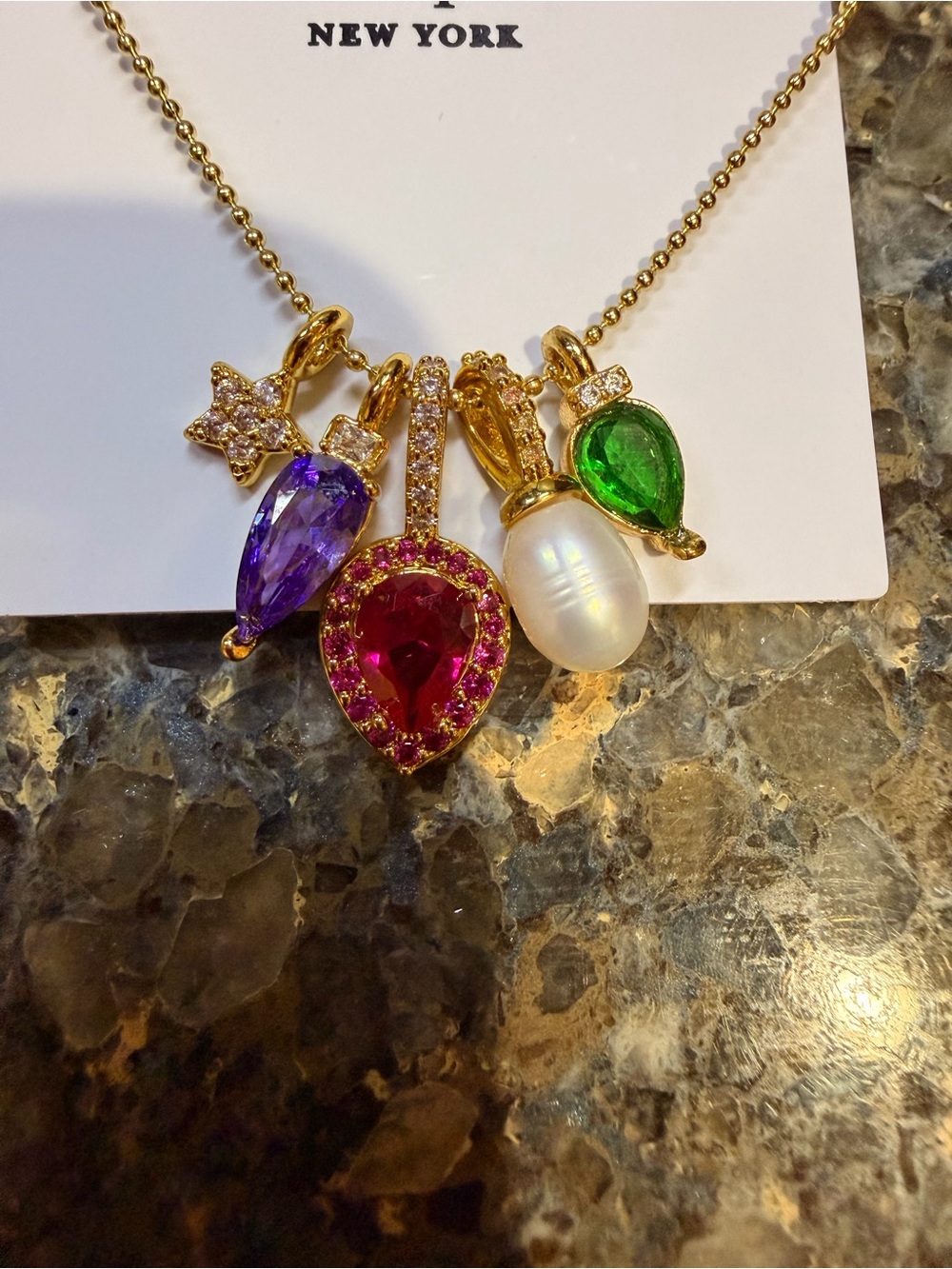kate spade Light Up The Room Holiday Light Necklace - Picture 3 of 4